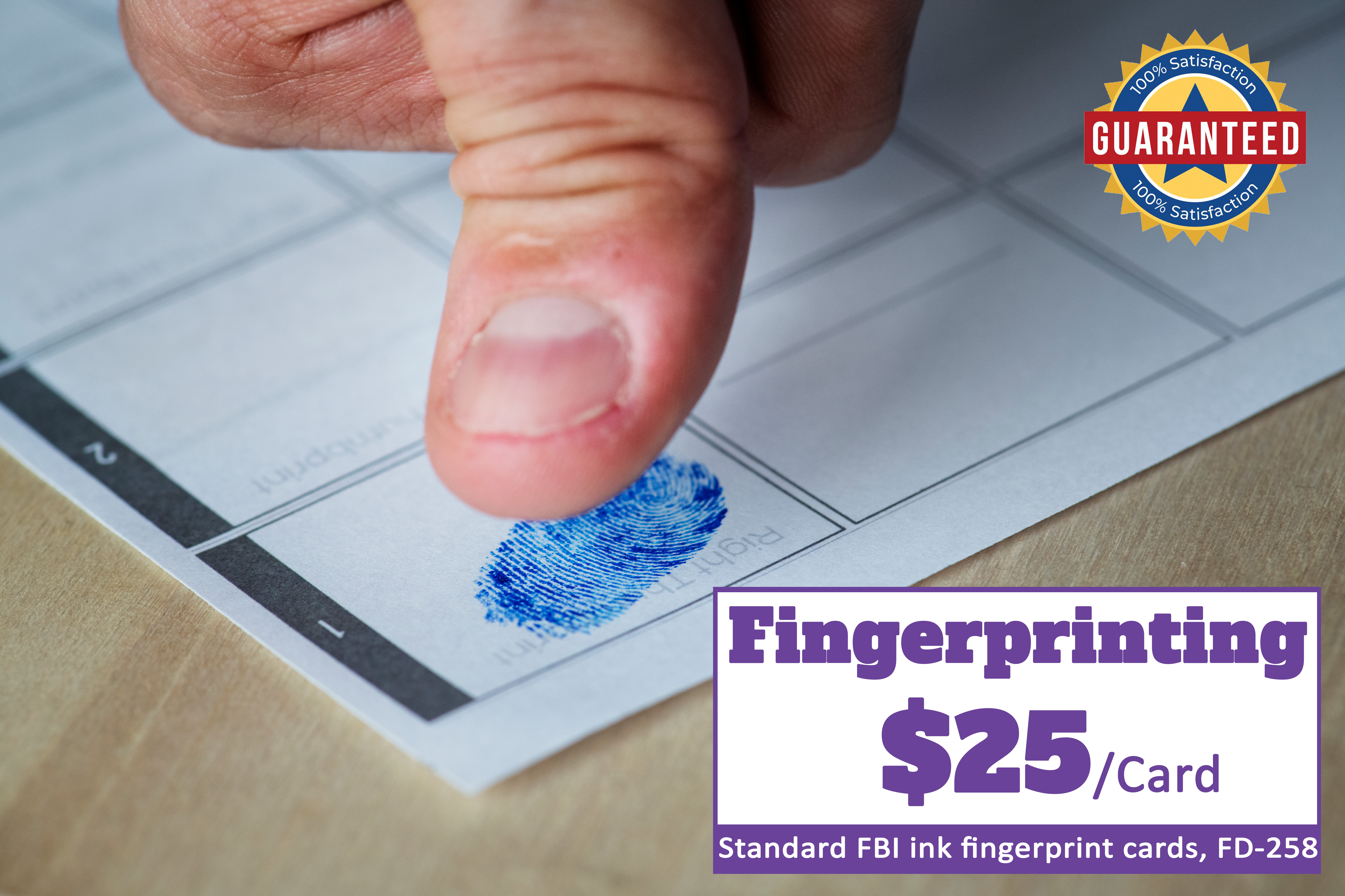 Fingerprinting Services at Old Metairie Mail and Copy center